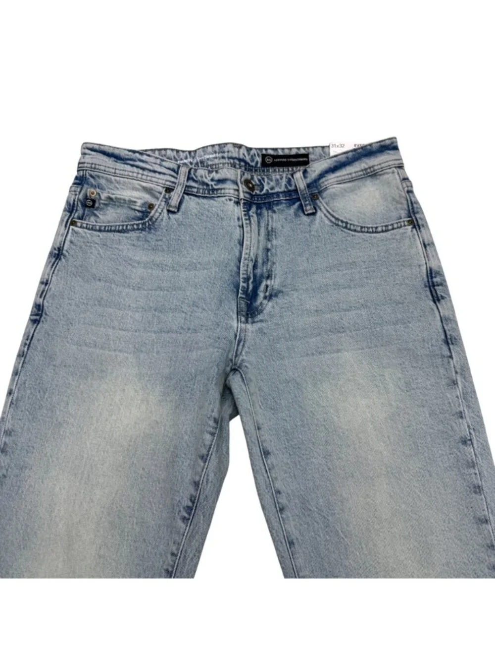 NWT AG Everett Men's Slim Straight Mid Rise Light Wash Jeans, Size 31x32